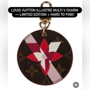 Louis Vuitton Illustre Multi V charm